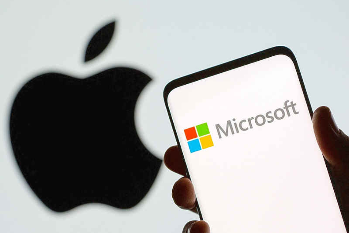 Microsoft briefly overtakes Apple as world's most valuable company 